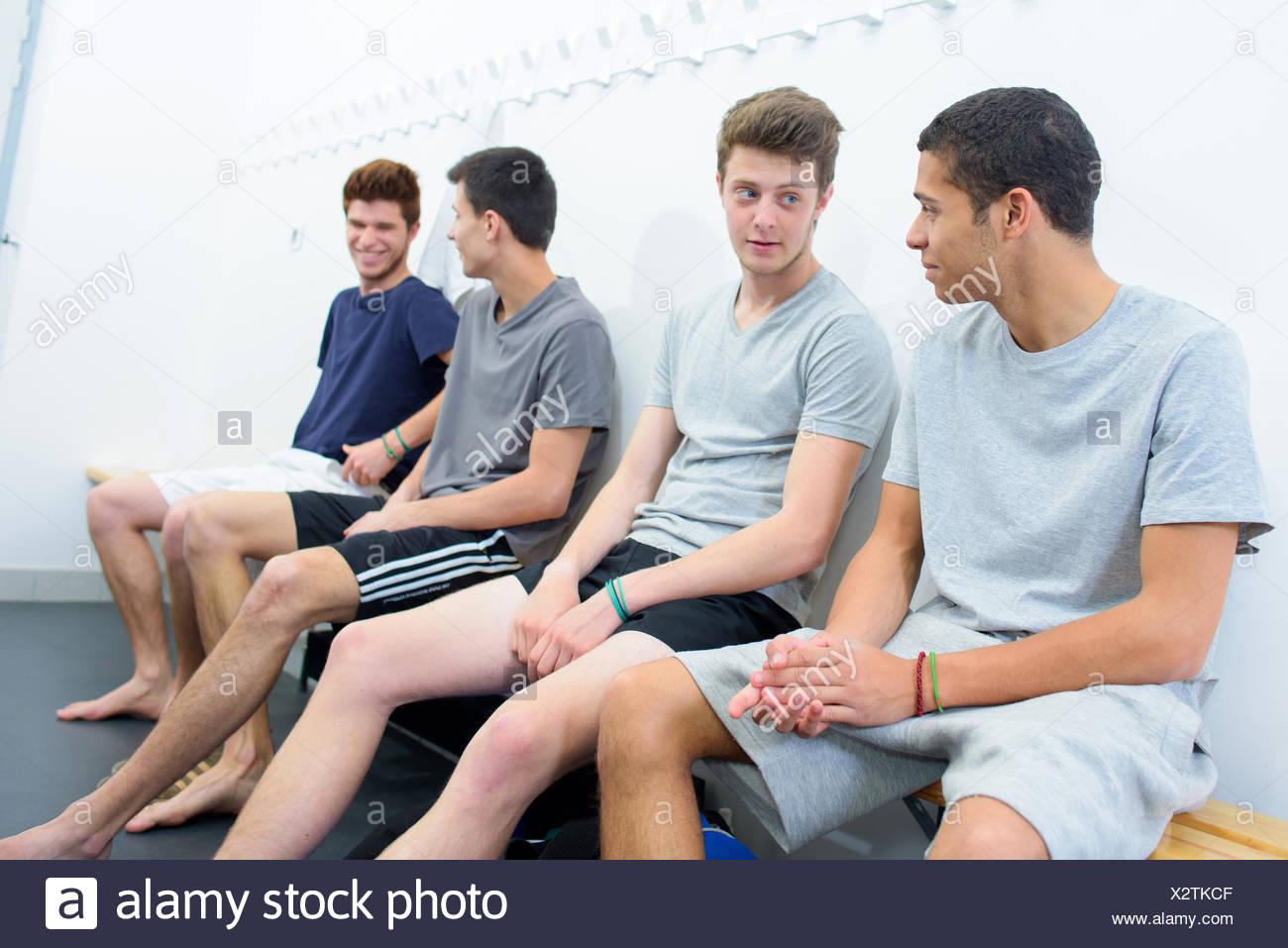 Four Men In Locker Room Stock Photo 277137295 Alamy