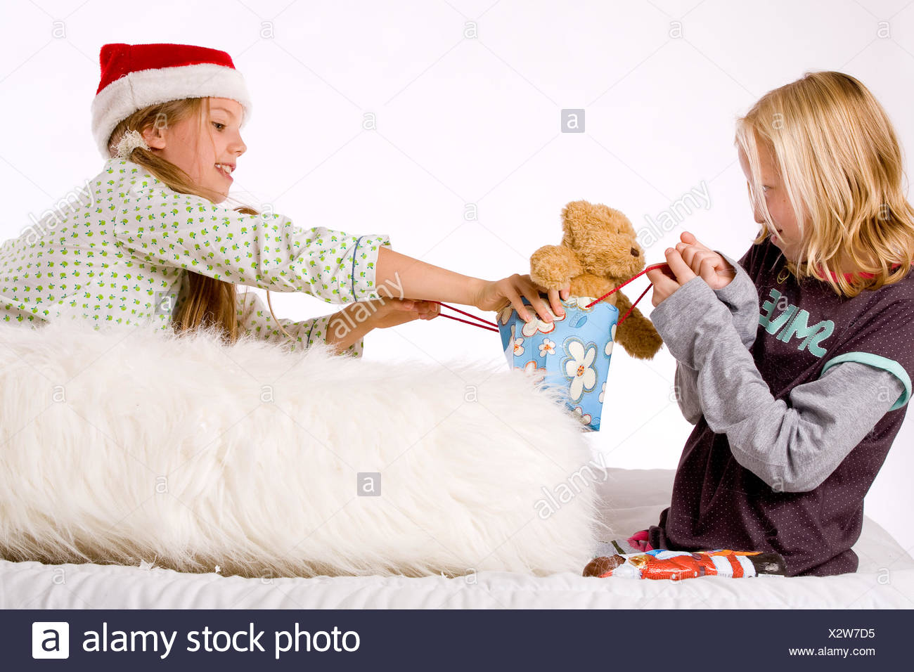 Christmas And Family And Fighting High Resolution Stock Photography and