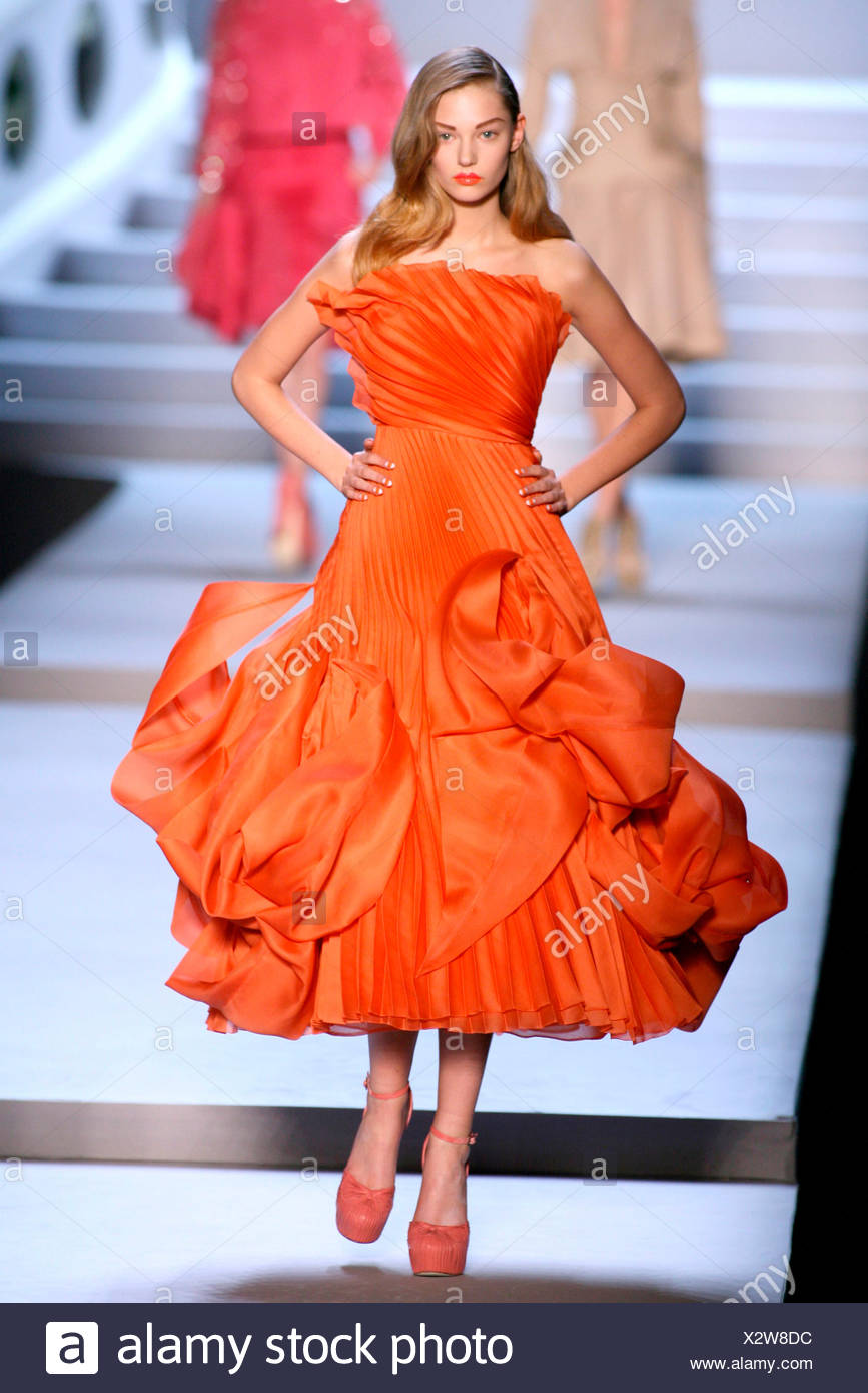 autumn orange dress
