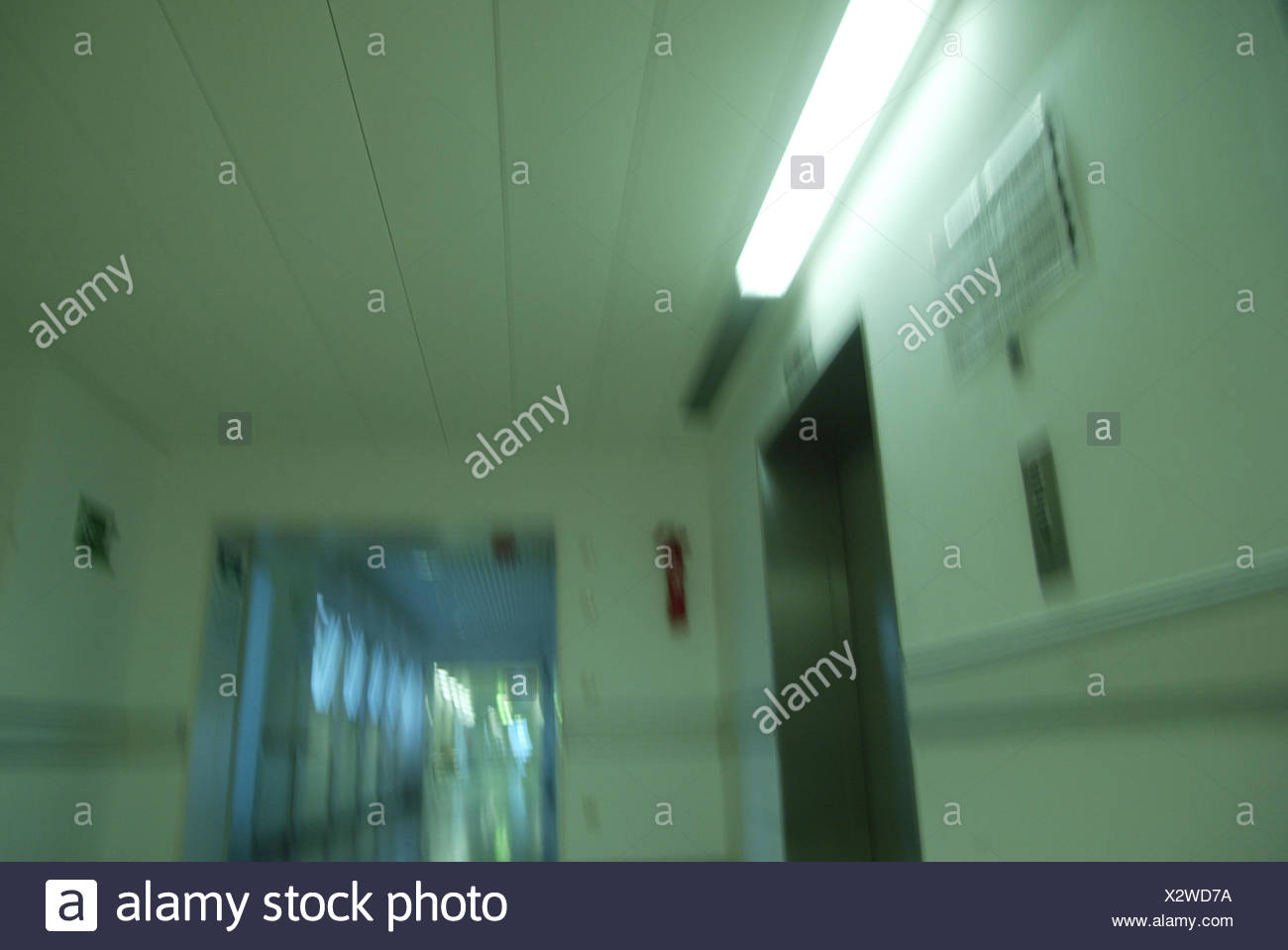 Hospital Hall Lighting Detail Blur Clinic Medicine Lights