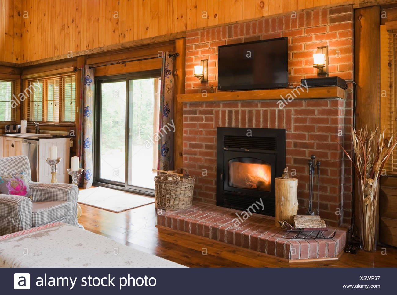 Sliding Glass Doors Home Stock Photos Sliding Glass Doors Home