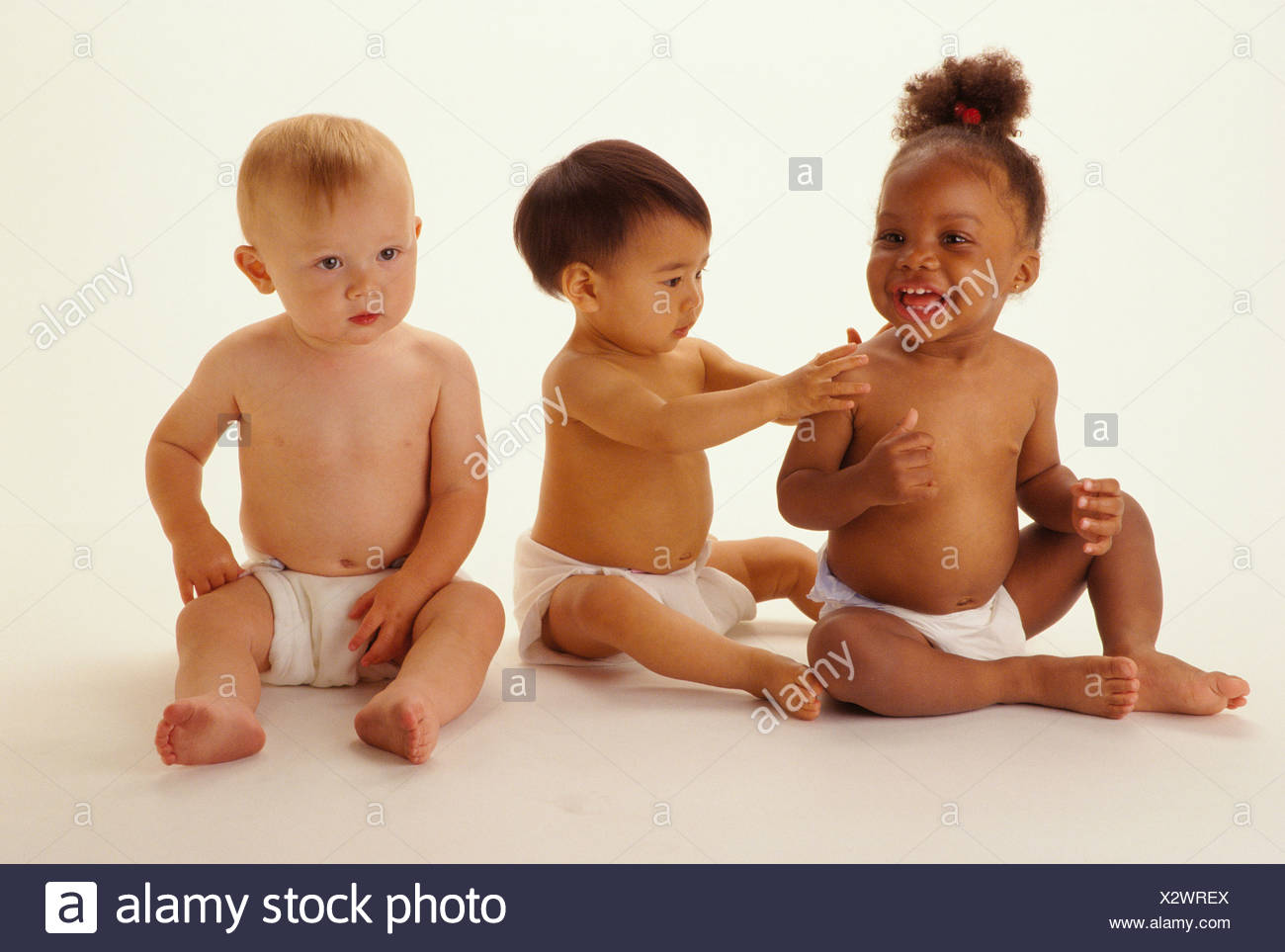 Baby Girl Wearing Diapers In Stock Photos & Baby Girl Wearing Diapers