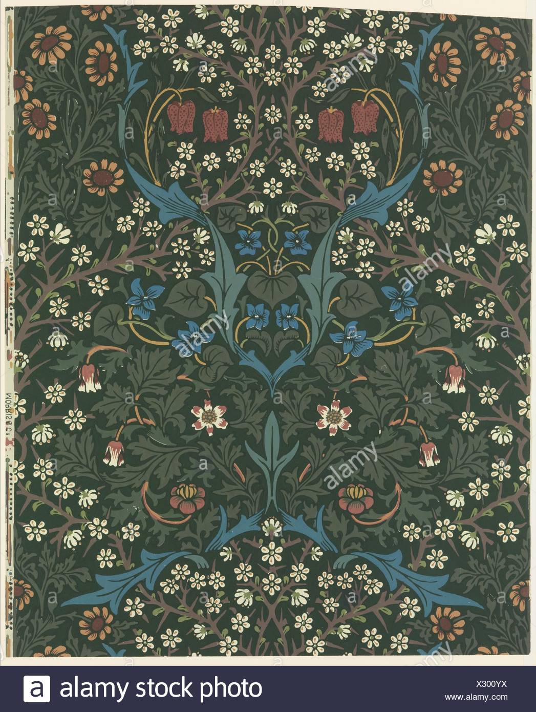Blackthorn Designer William Morris British Walthamstow London 14 16 Hammersmith London Manufacturer Morris Company Printer Jeffrey Stock Photo Alamy