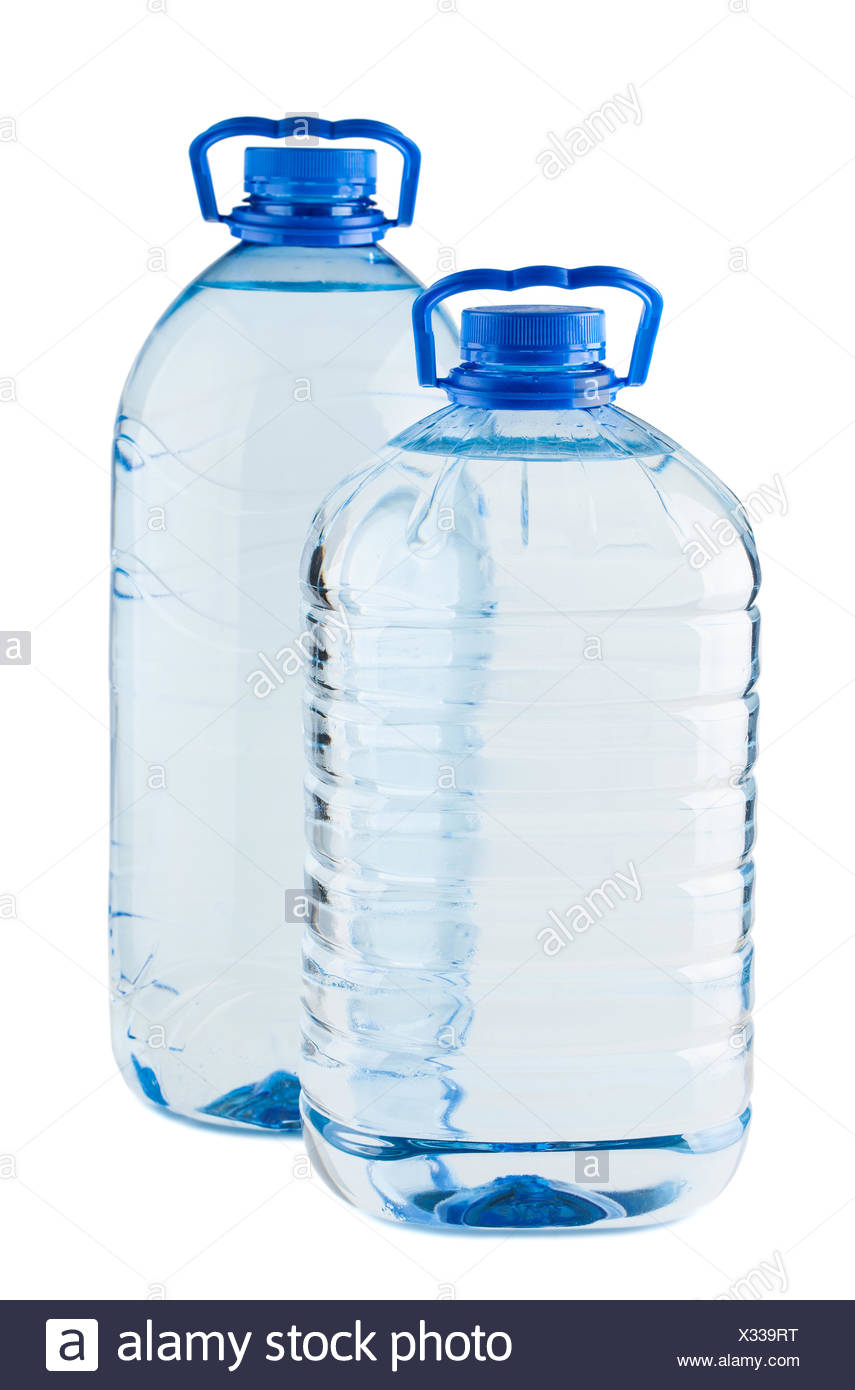 large water bottles stock