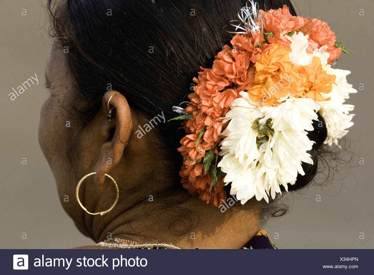 flower garland hair