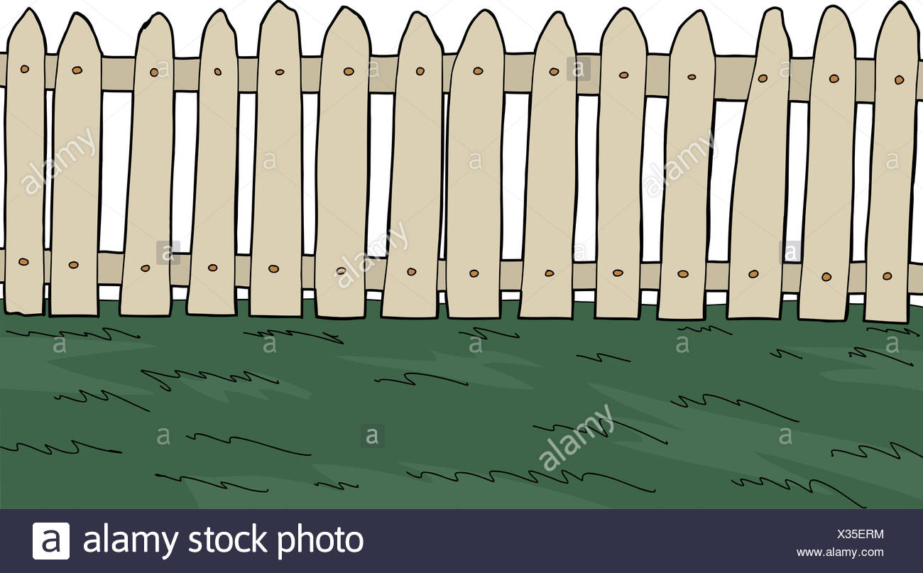 Picket Fence Cut Out Stock Photos & Picket Fence Cut Out Stock Images