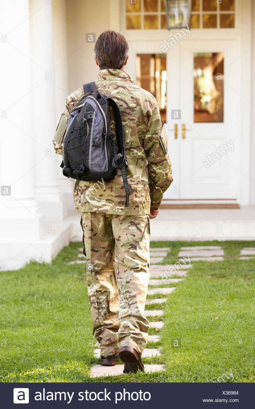 Military Returning Home Stock Photos & Military Returning Home Stock