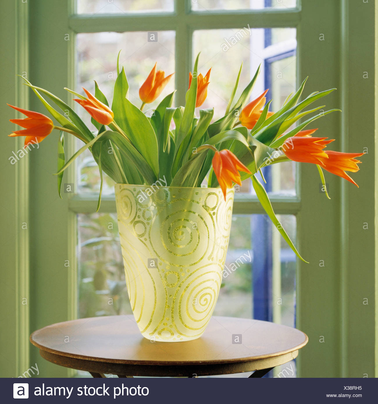 Etched Glass Vase Stock Photos Etched Glass Vase Stock Images