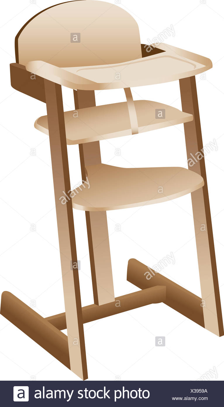 wooden baby seat