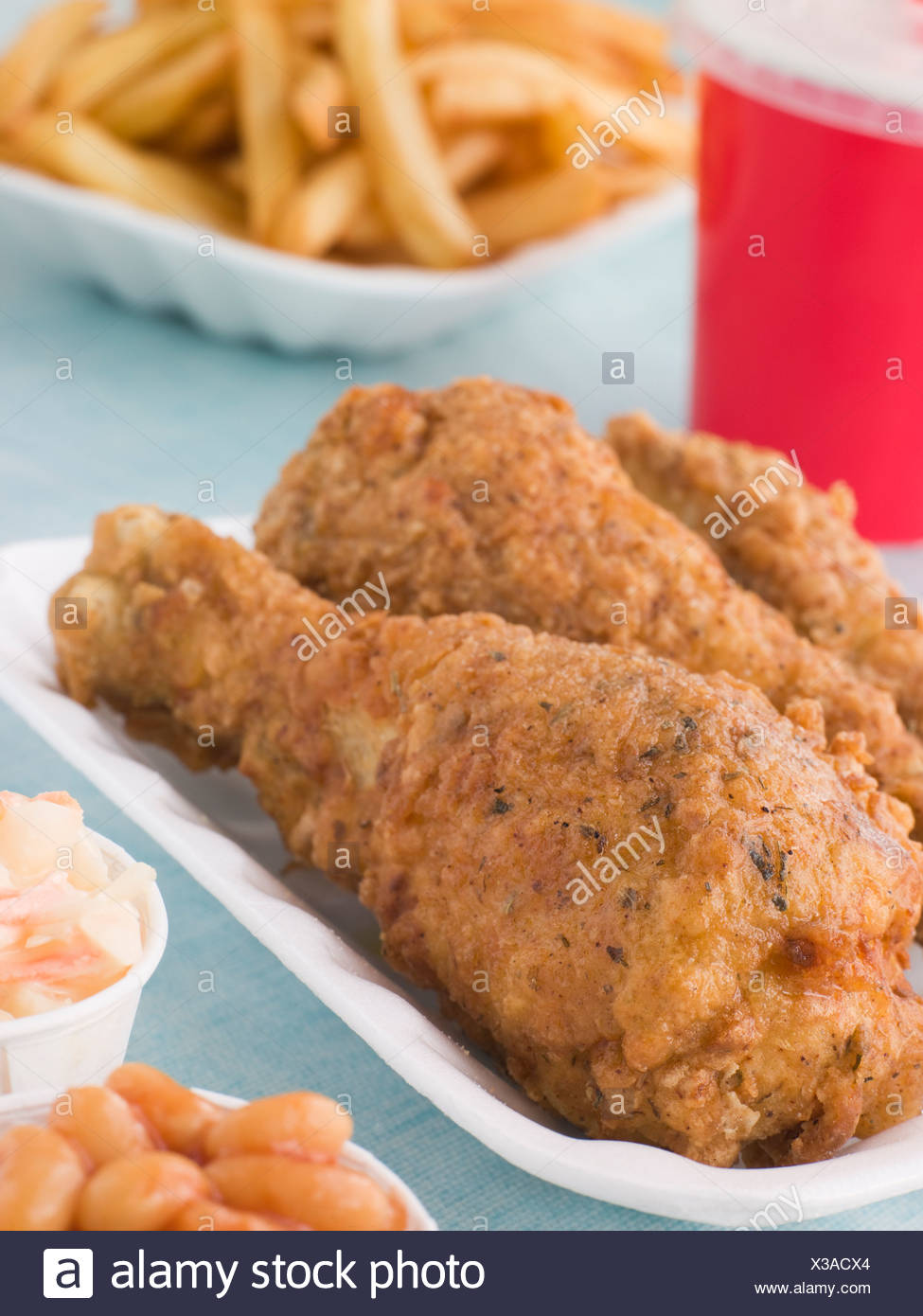 Takeaway Chicken And Chips High Resolution Stock Photography and Images ...