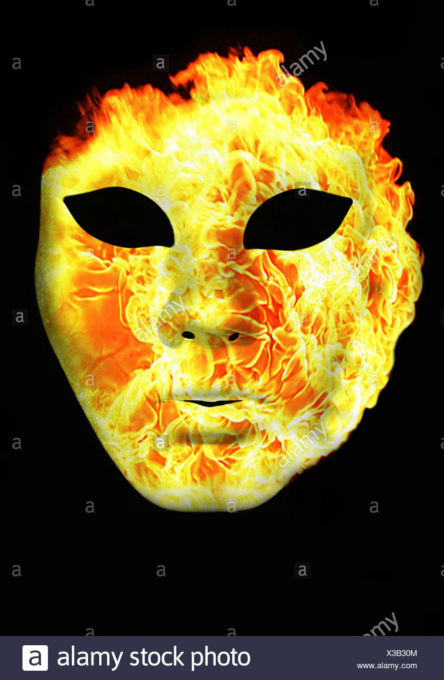 Download Hot Fire Conflagration Carnival Burn Red Mask Yellow Stock Photo Alamy PSD Mockup Templates