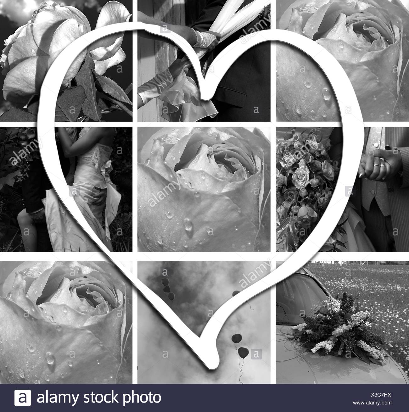 Collage Herz High Resolution Stock Photography And Images Alamy