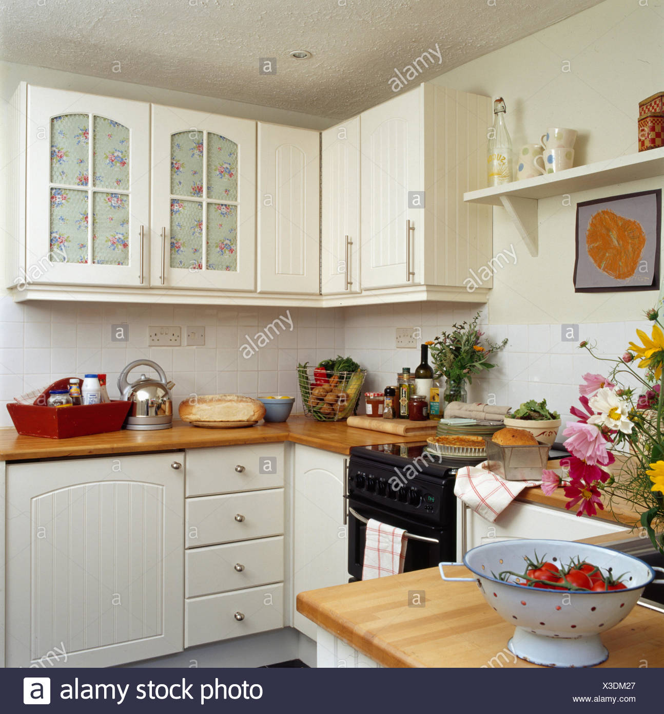 Cream Fitted Units In Country Stock Photos Cream Fitted Units In