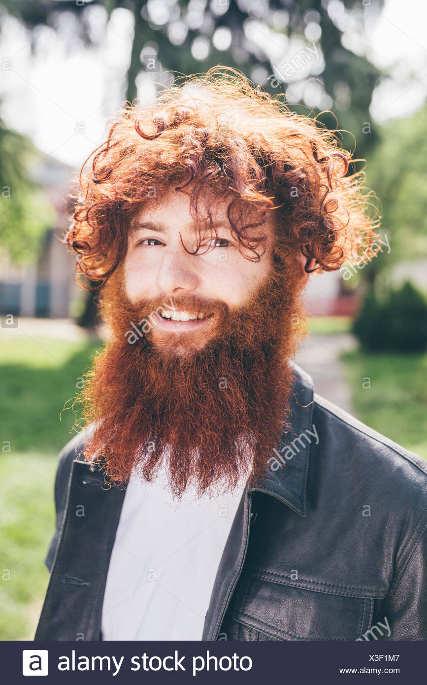Young White Male Ginger Beard Stock Photos Young White Male