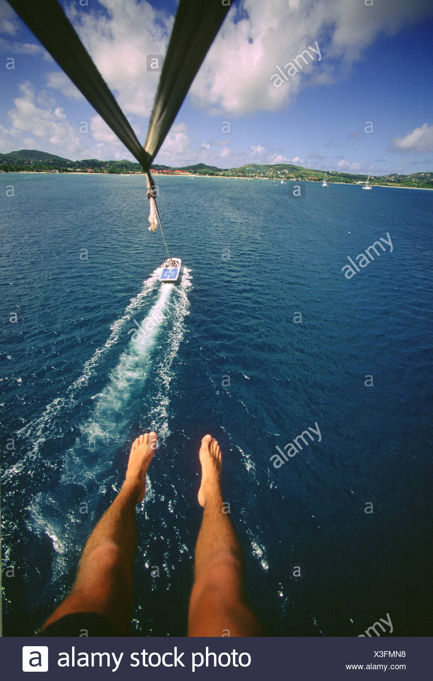 Paragliding From A Boat High Resolution Stock Photography and Images ...