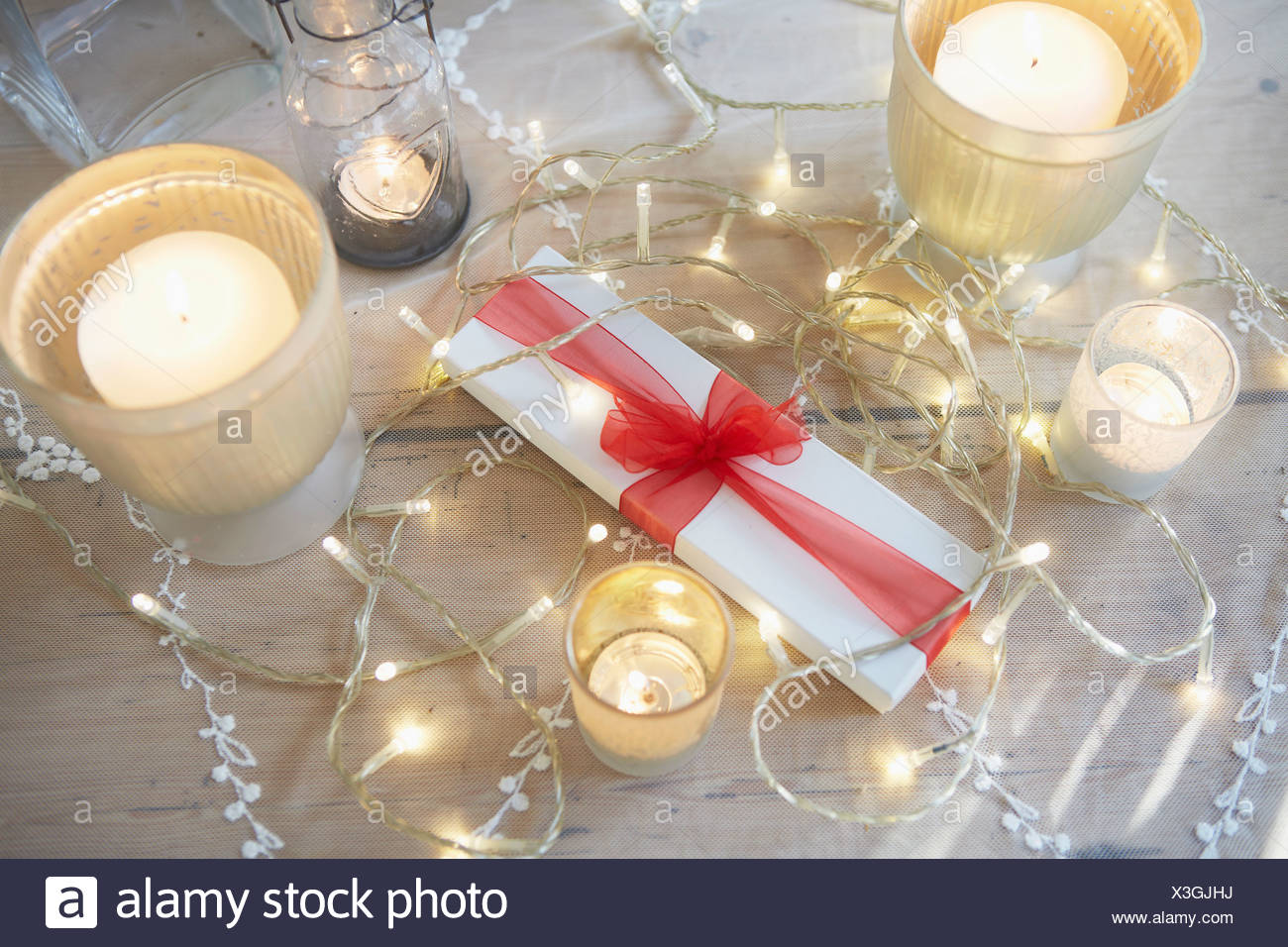 christmas table lights