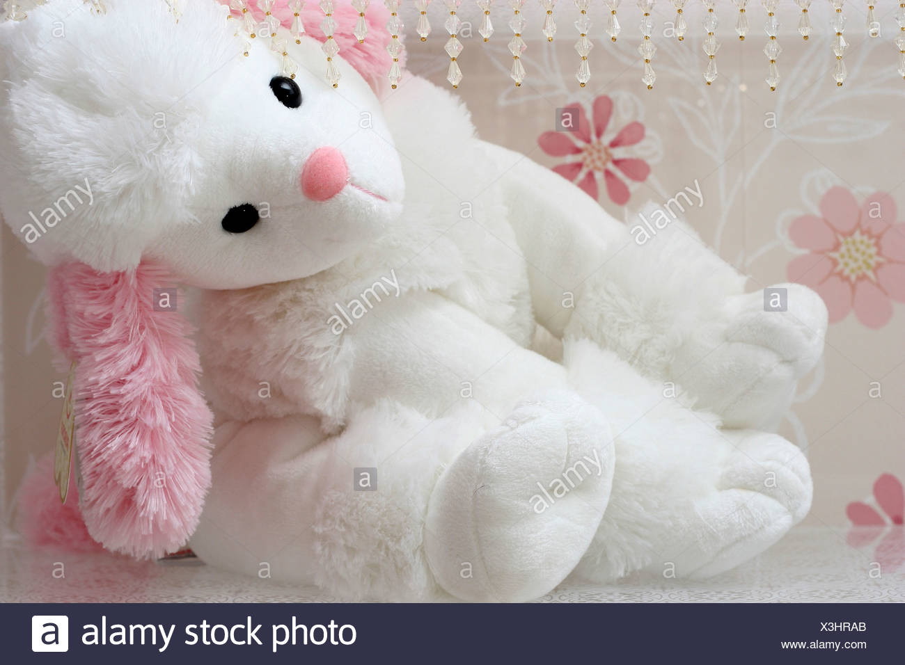 white dog doll