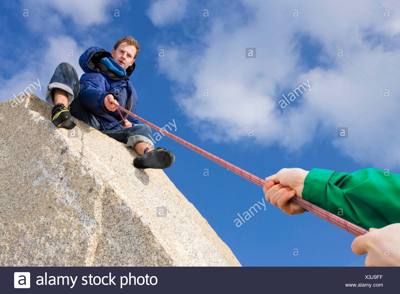 Belaying High Resolution Stock Photography and Images Alamy