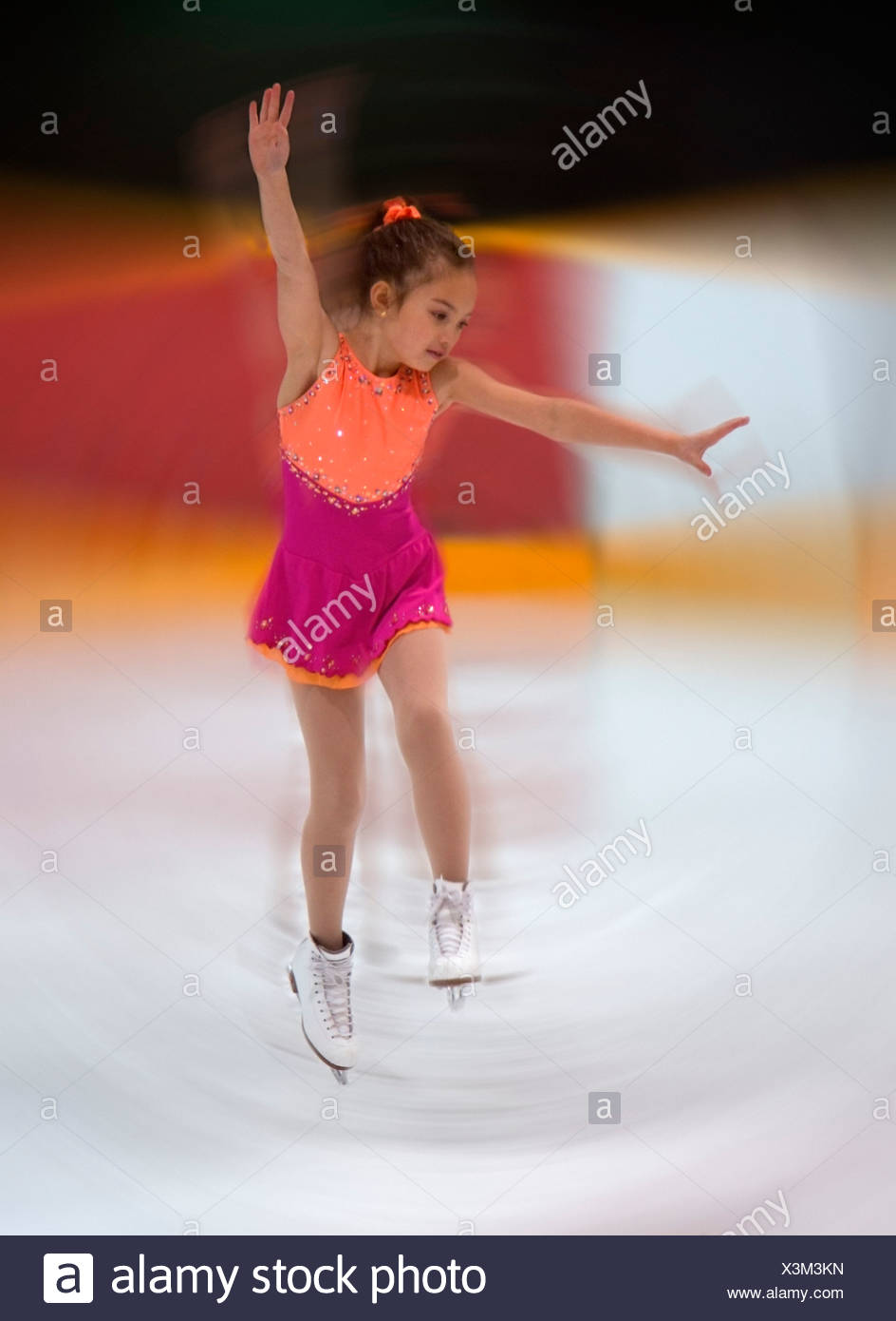 little girl figure skating