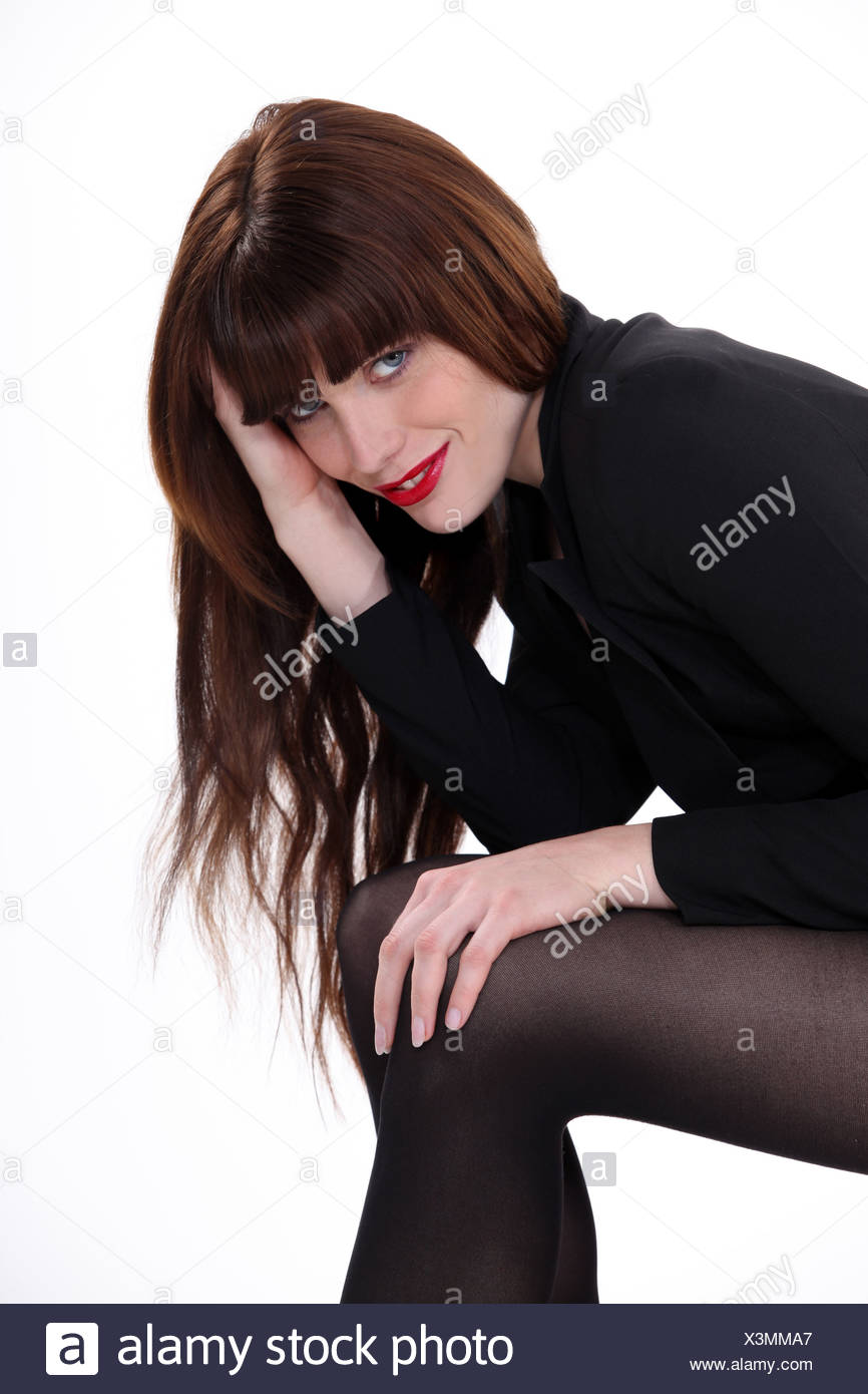 Black chicks in tights Teenage Girl In Black Tights High Resolution Stock Photography And Images Alamy