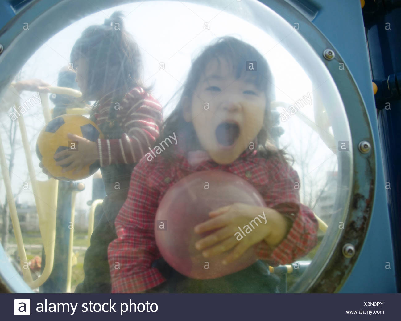 girl in a plastic bubble