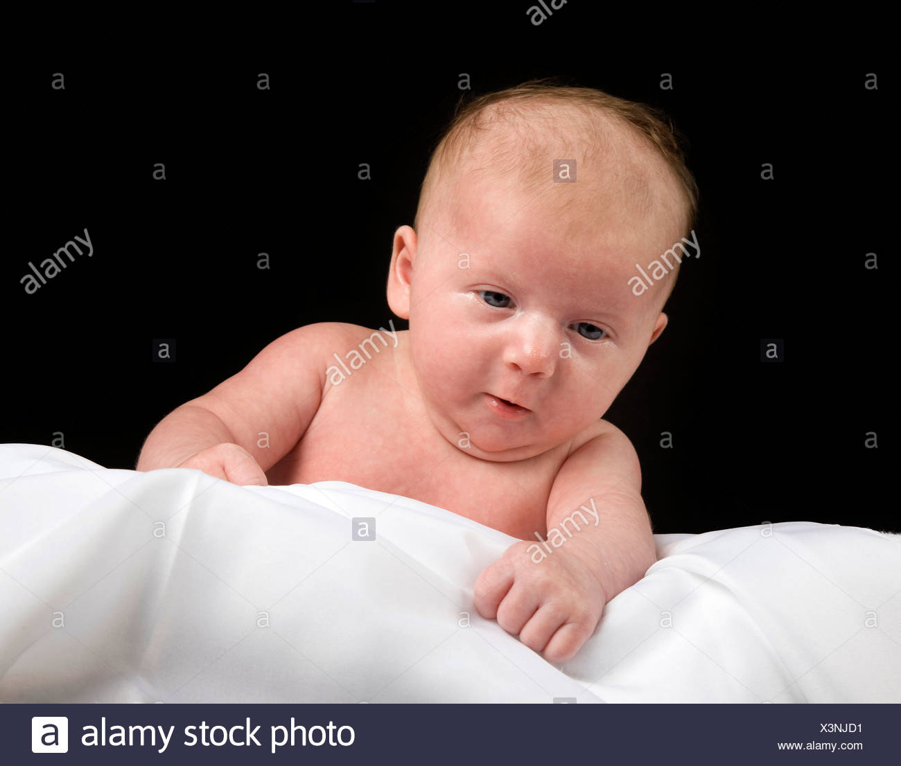 Baby Girl 5 Weeks Old Stock Photo Alamy
