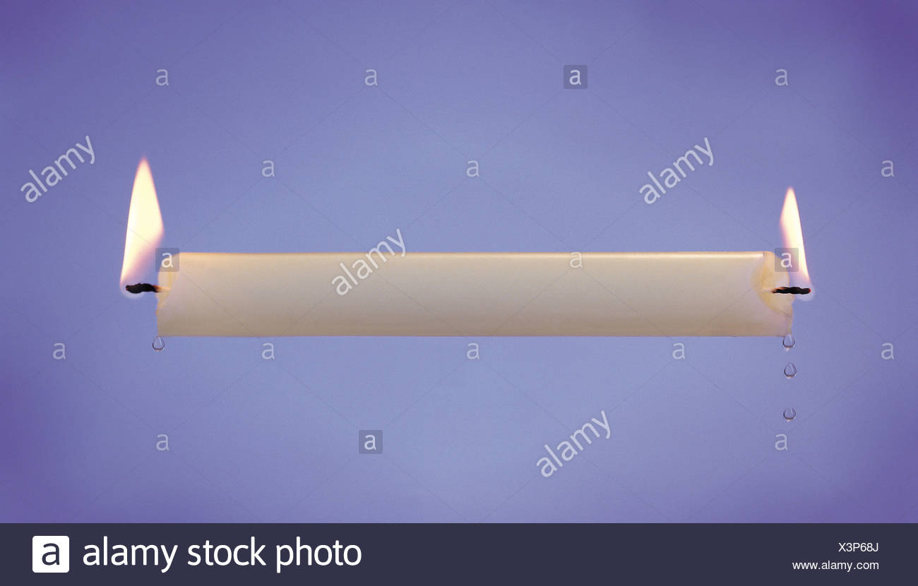 Burning Candle Both Ends High Resolution Stock Photography and Images