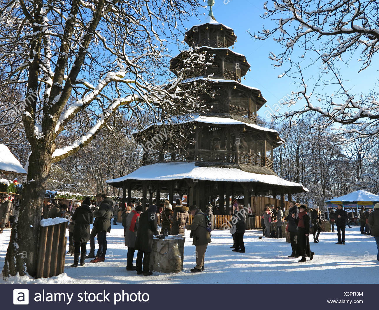 Deutschland Oberbayern Munchen Englischer Garten