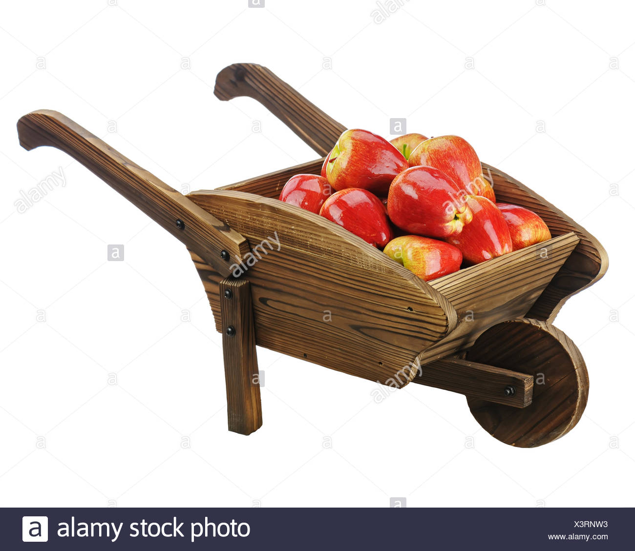 wooden push cart