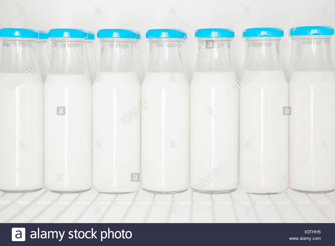 Milk Bottles Fridge Stock Photos & Milk Bottles Fridge Stock Images - Alamy