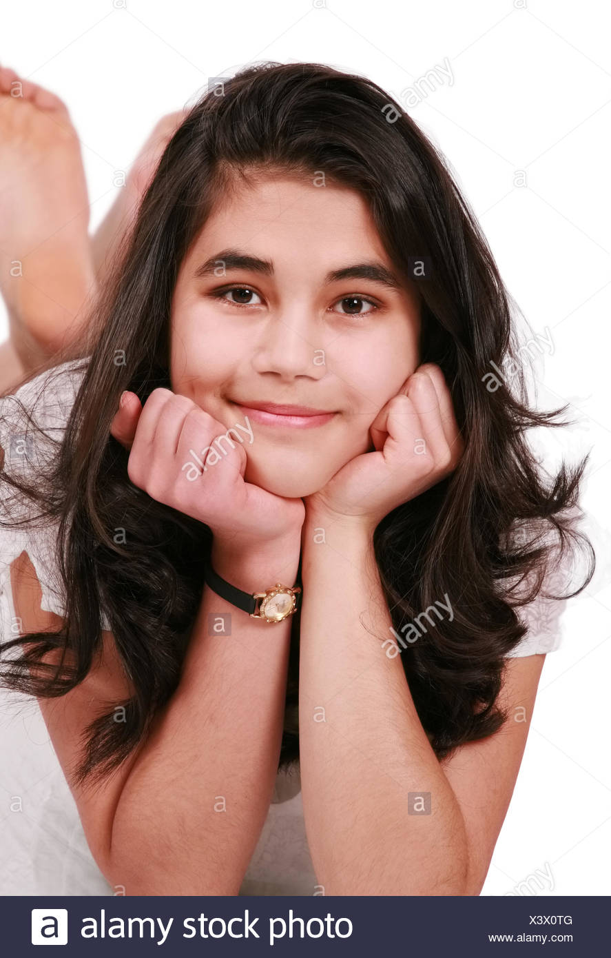 Thin Mixed Race Girl Stock Photos Thin Mixed Race Girl Stock