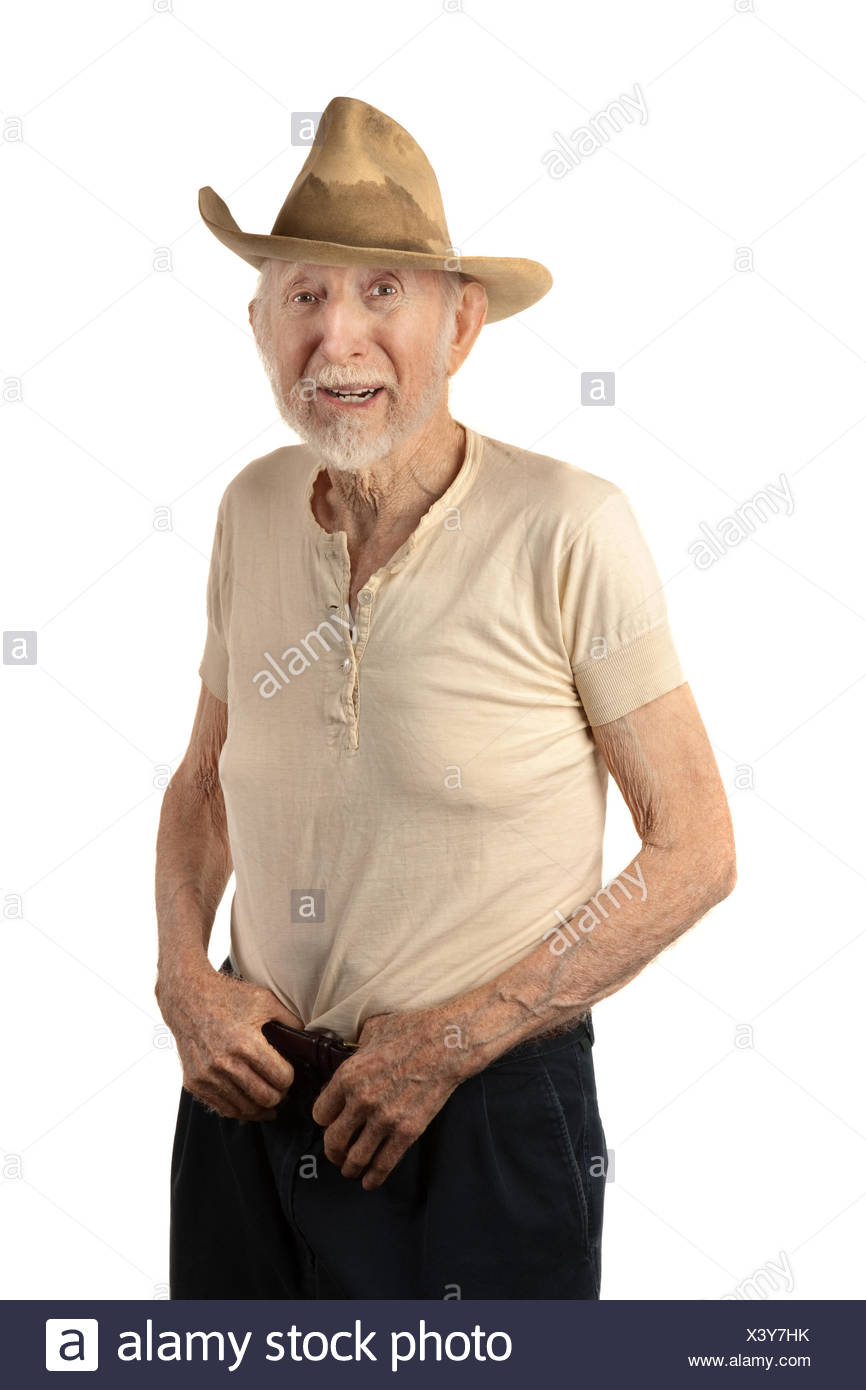 Adult Beard Dirty Cowboy Farmer Character Adults Elderly Alone Lonely Male Stock Photo Alamy