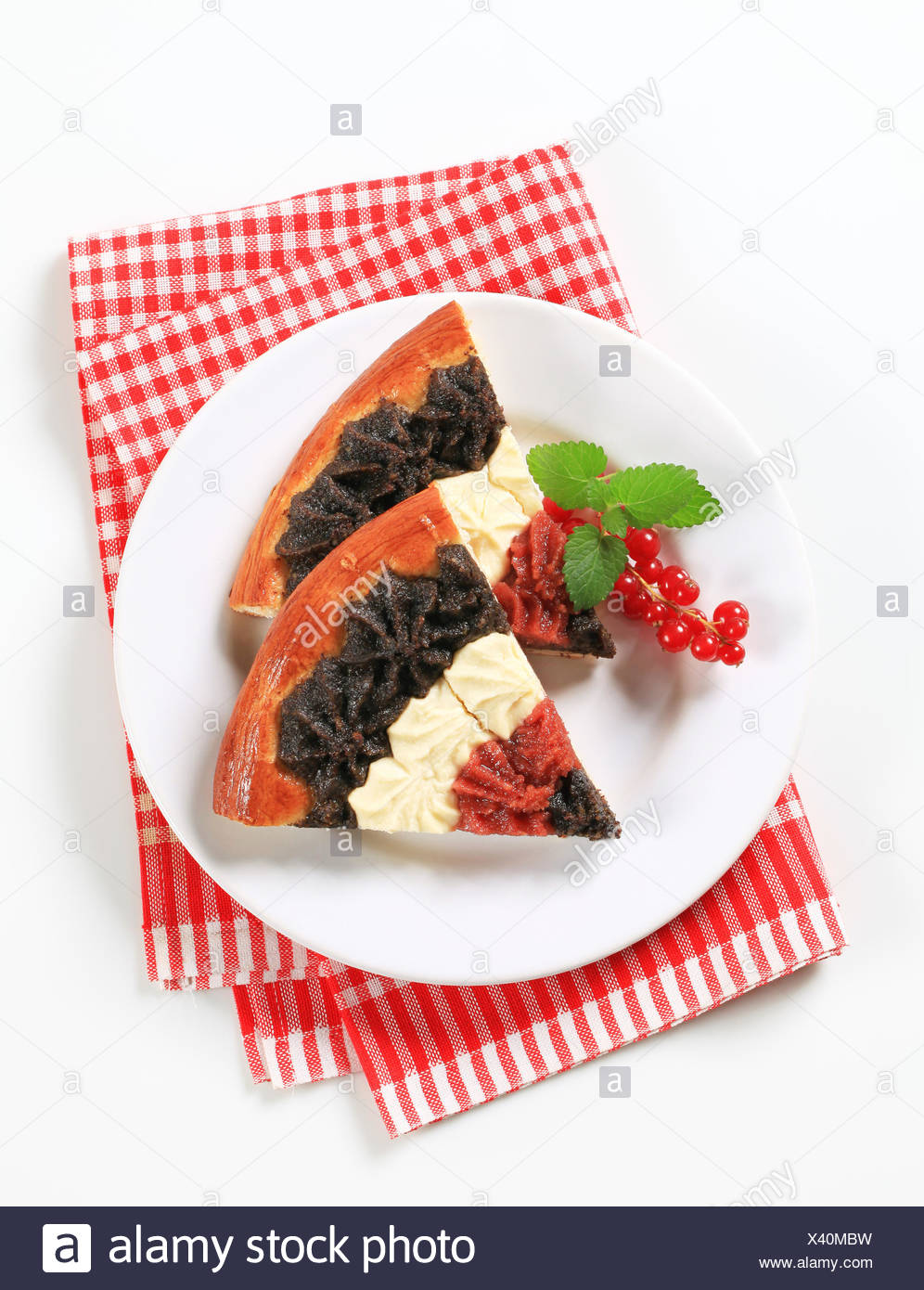 Traditional Czech Kolache With Cottage Cheese Poppy Seeds And Jam