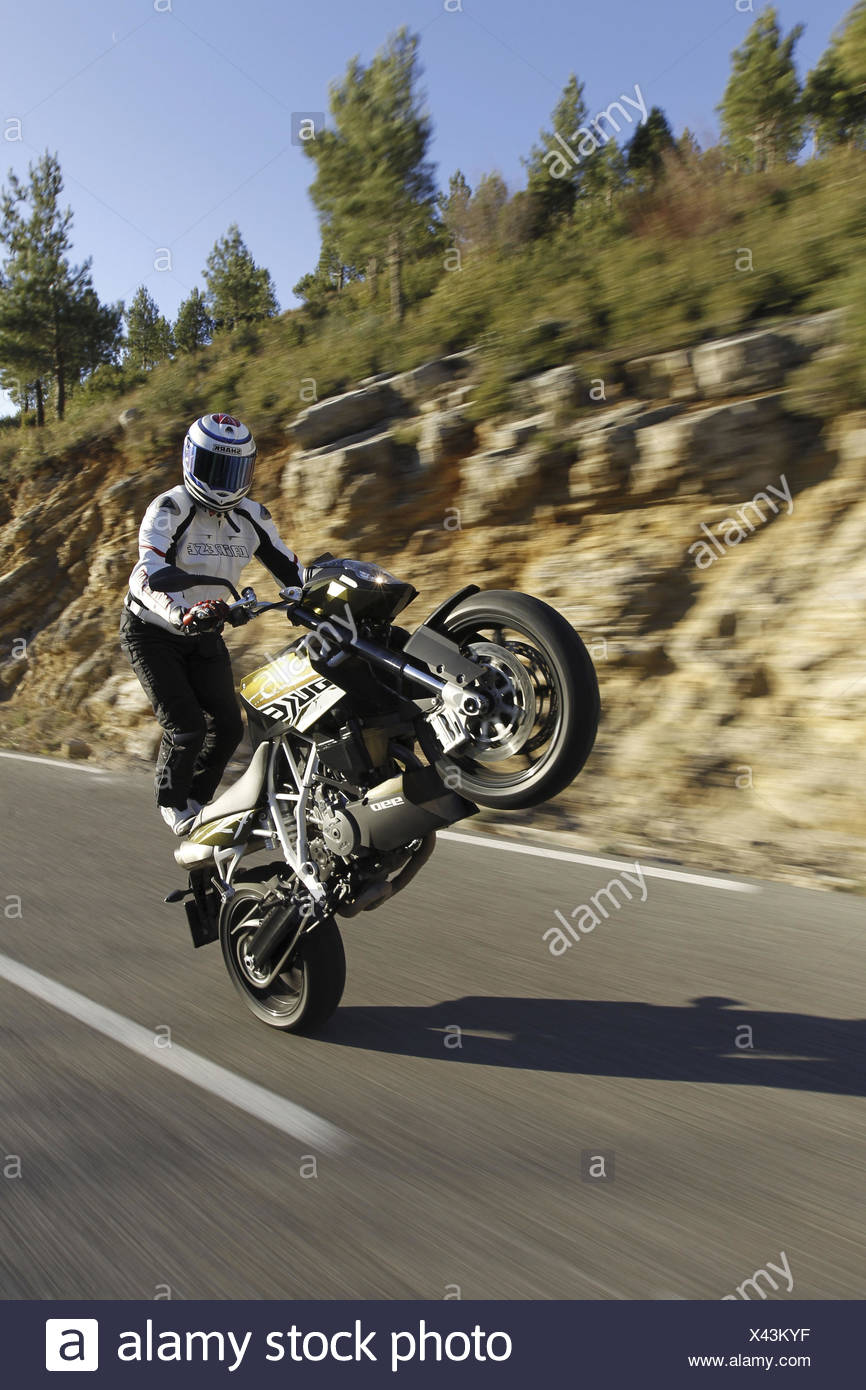 standing on bike seat