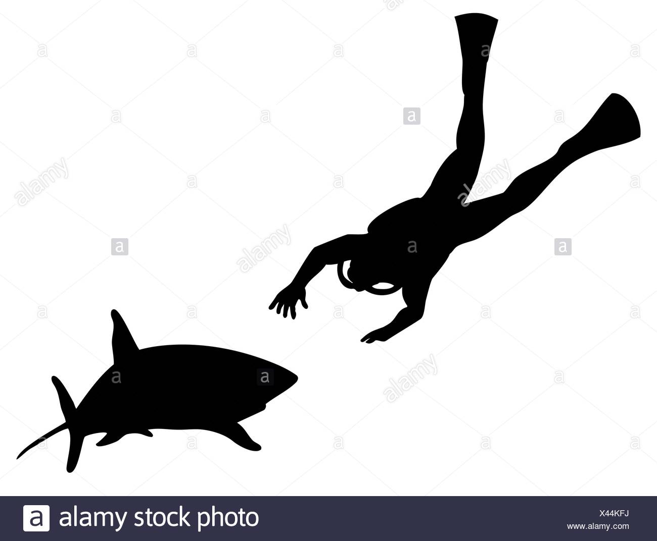Scuba Diver Silhouette High Resolution Stock Photography And Images Alamy