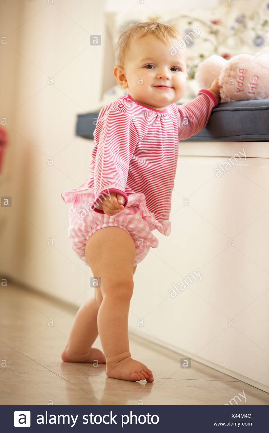baby learning to stand