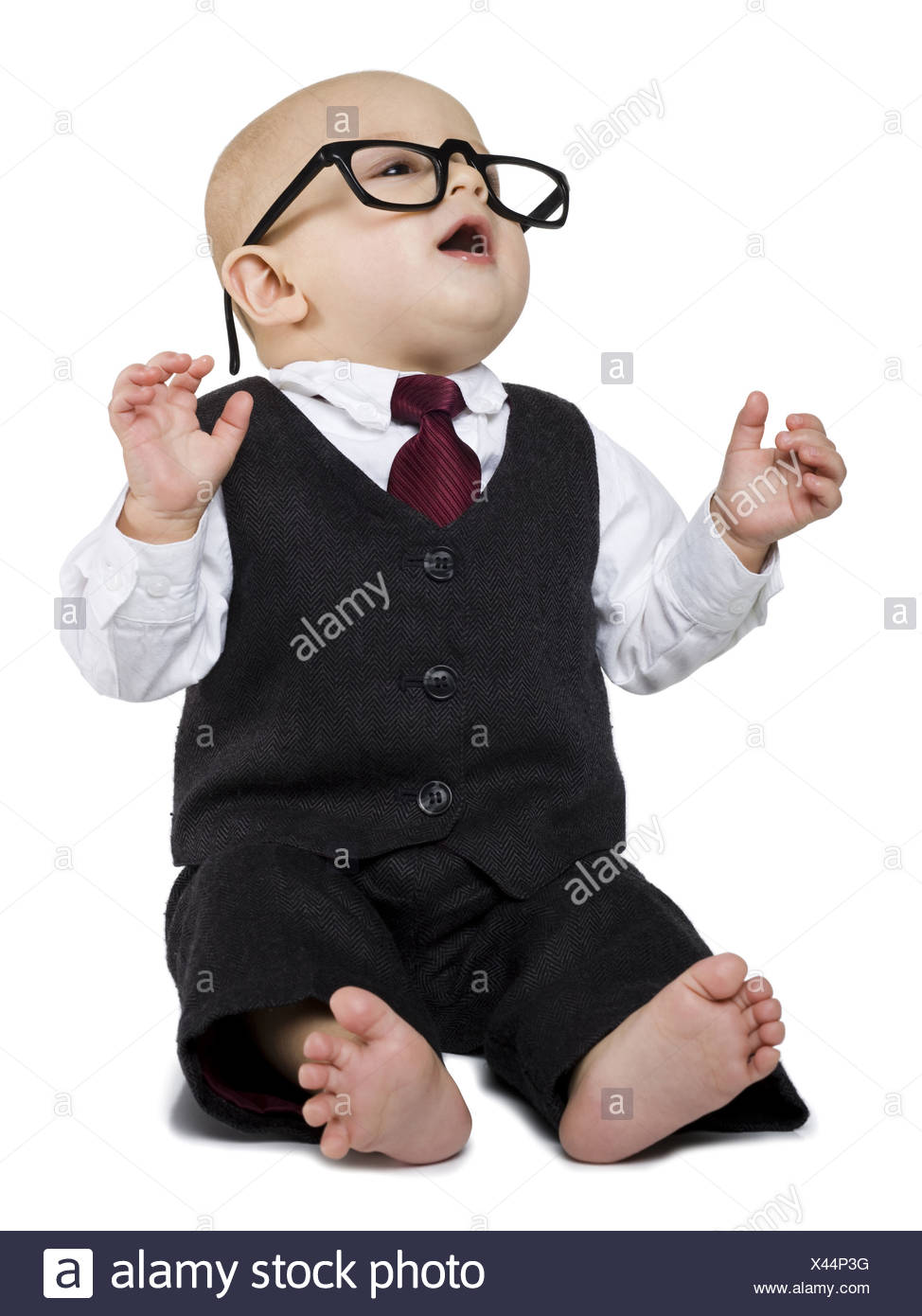 baby in business suit