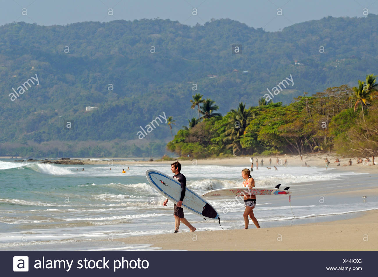 Surfer At The Beach Of Santa Teresa Mal Pais Nicoya