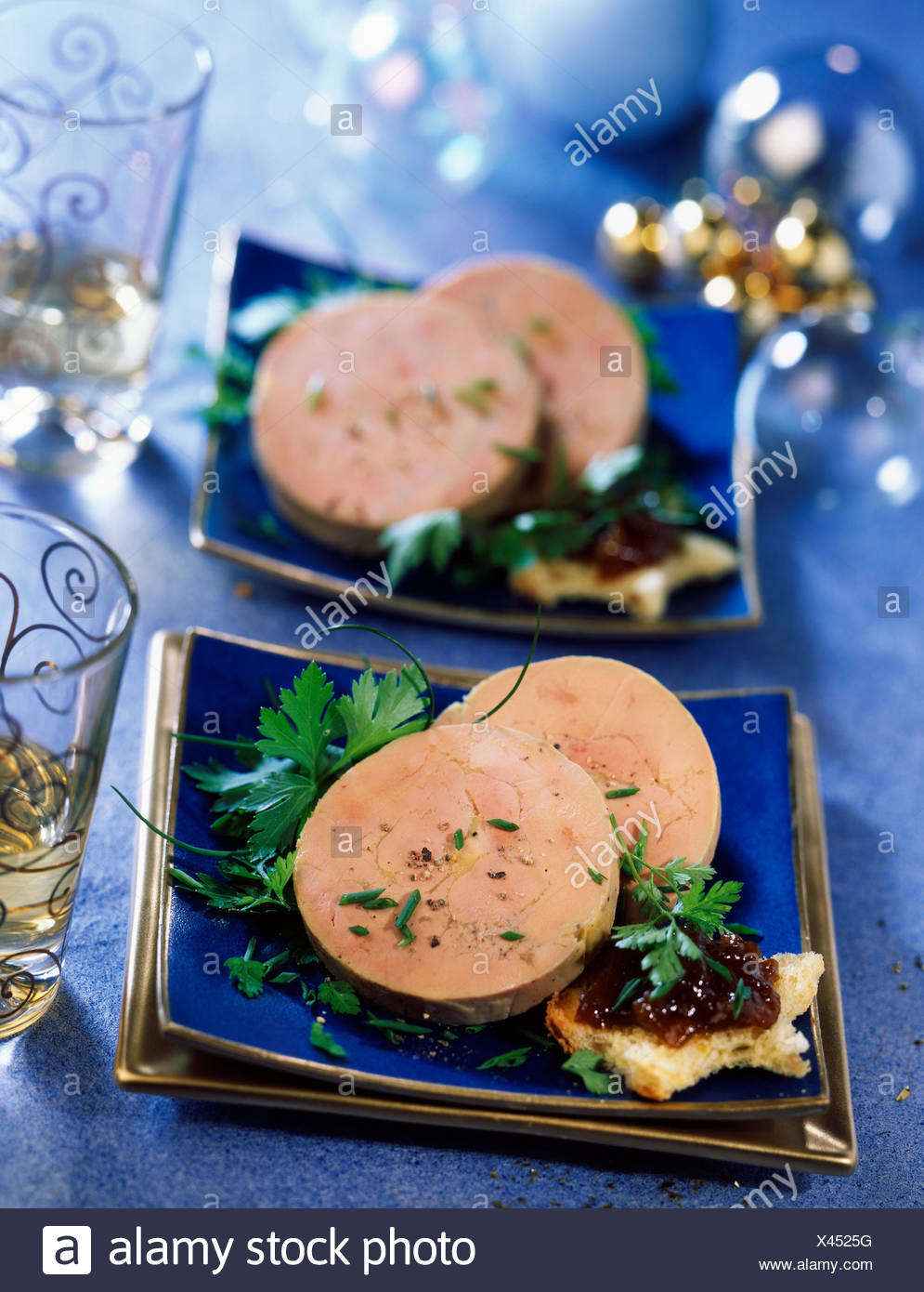 Sliced Foie Gras Torchon Stock Photo Alamy