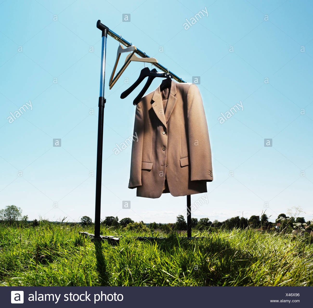 hanging suit