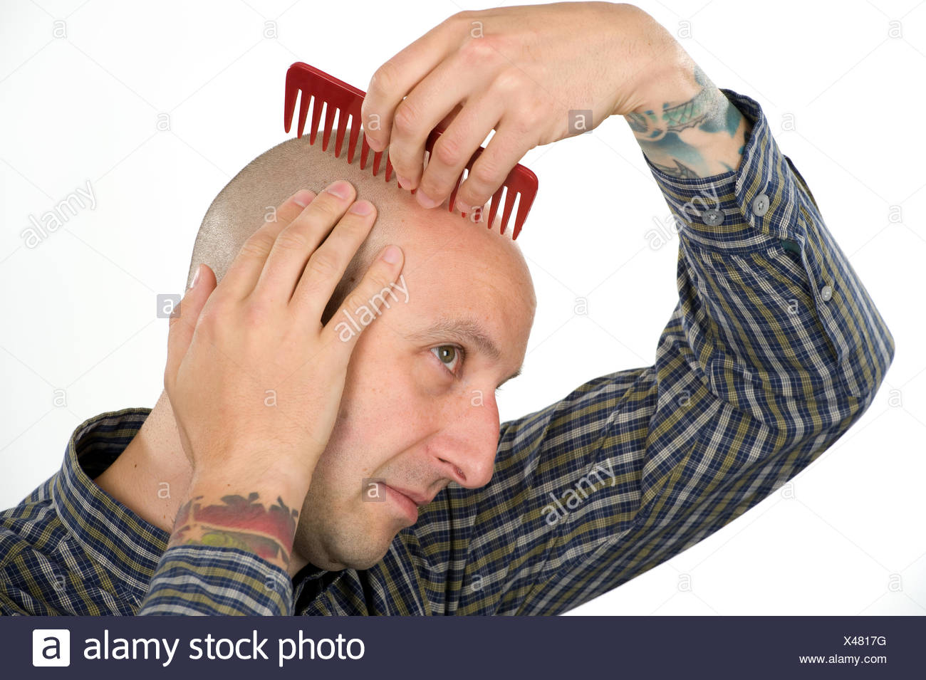 Combing Meme Man Combing Hair Funny High Resolution Stock Photography and Images - Alamy