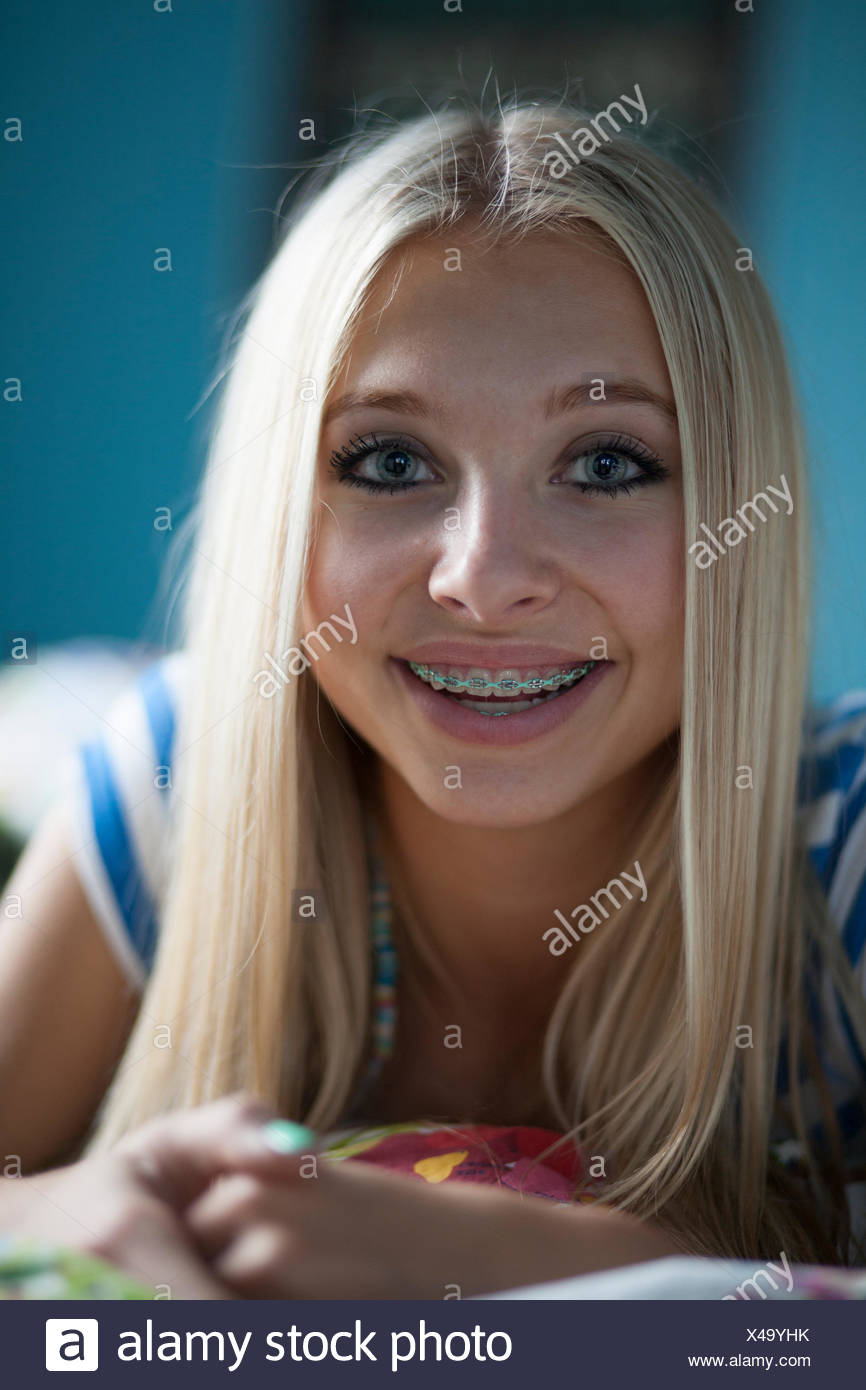 Blonde Teen Braces