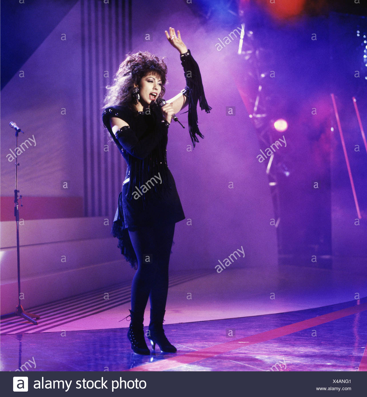 Singer Jennifer Rush On Stage High Resolution Stock Photography and