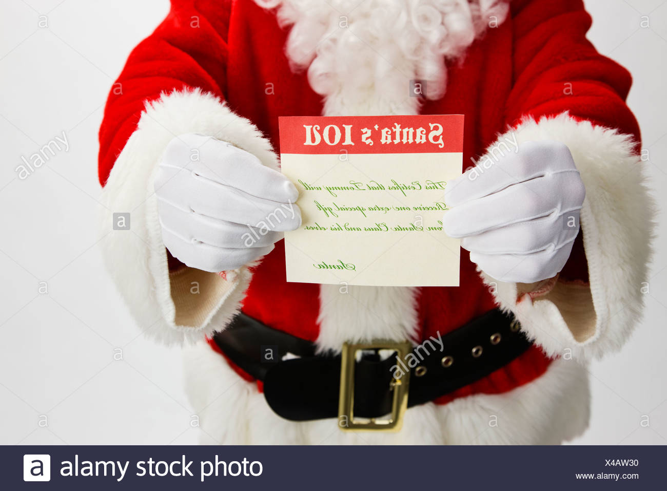 usa illinois metamora midsection of santa claus holding santa iou