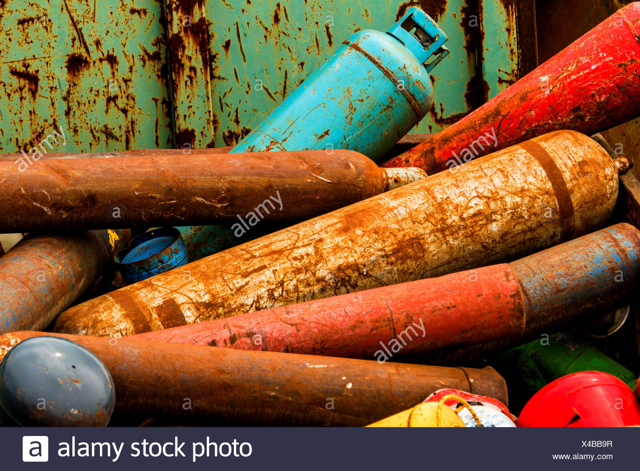 Old Gas Bottles High Resolution Stock Photography and Images Alamy