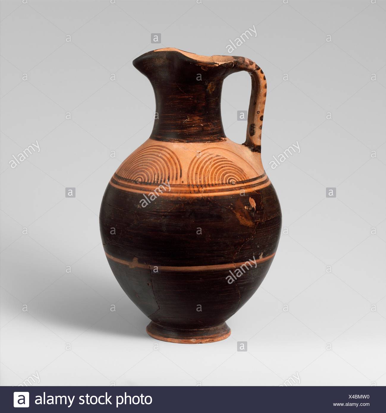 Terracotta Oinochoe Jug Period Geometric Date Late 10th