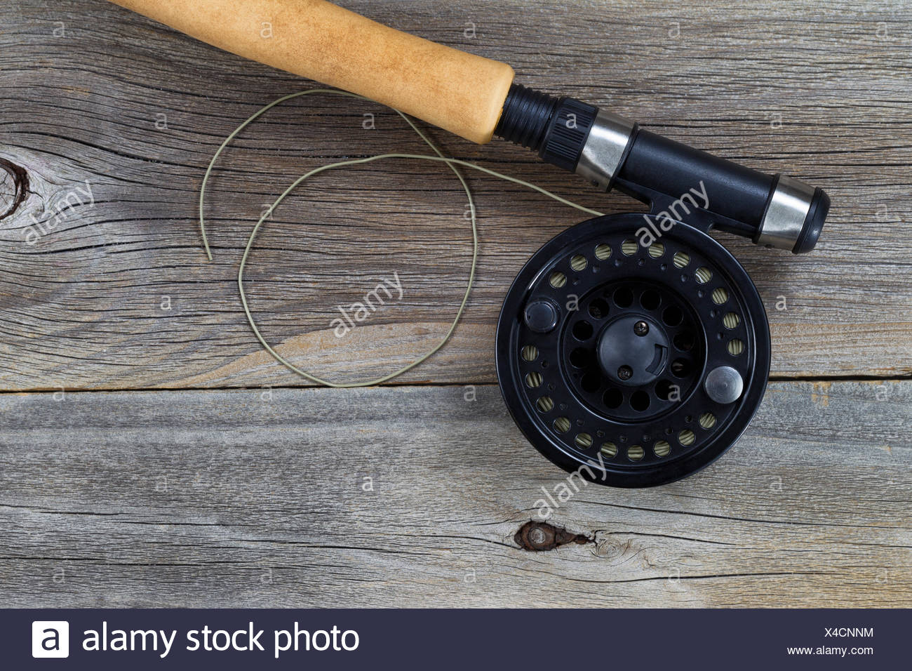 fly fishing reel and line