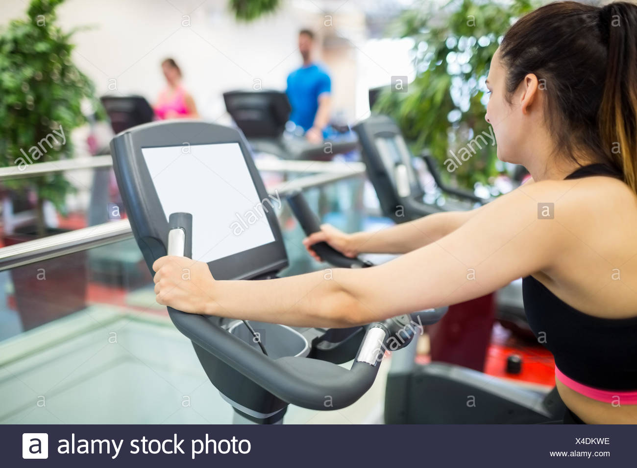 exercise bike with tv screen