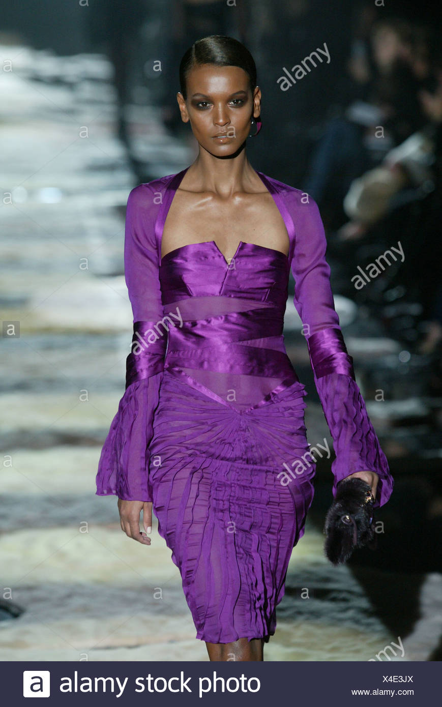 purple gucci dress