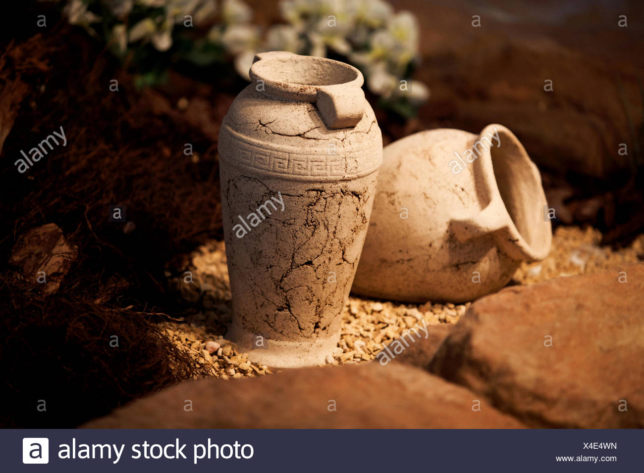 Ceramic Vases Clay Jugs Decoration And Craft Stock Photo